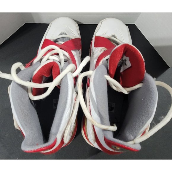 Nike Jordan's VIII 8 Retro, Youth Size 7 (US) Shoes (467808-101). Red and White. - Picture 7 of 8